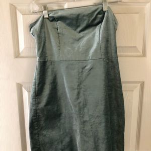 Velvet Strapless Dress